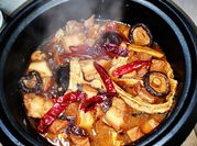 A picture of tofu shiitake mushroom