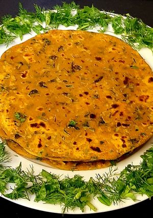 मेथी के पराठे (methi ke parathe recipe in Hindi) रेसिपी मुख्य फोटो
