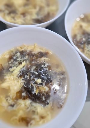 Foto resep Sup rumput laut telur (Seaweed Egg Soup)