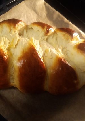 Foszlós vajas kalács recept fotója