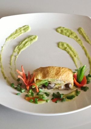 Foto resep Omelet Jamur Alpukat