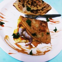 A picture of EGG Omelette Paratha Raps.