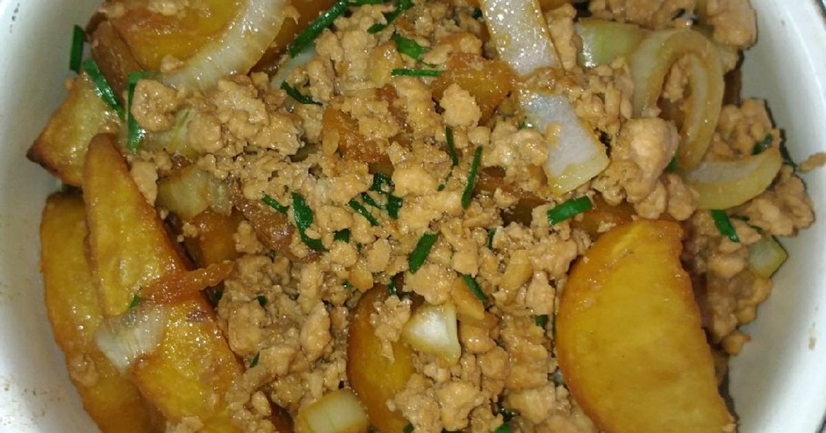 Resep Minced Chicken Oyster Sauce with Potato oleh maplesong Cookpad