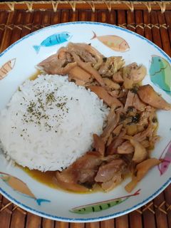 Una foto de Pollo marinado con cilantro y jengibre
