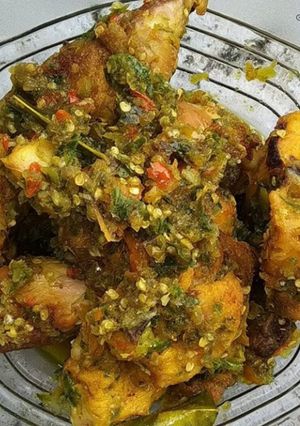 Foto resep Ayam lado mudo (ayam cabe ijo)