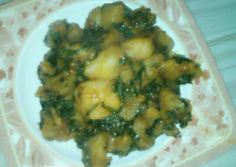 Yam and ugwu