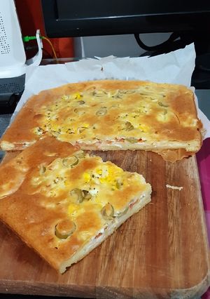 Una foto de Torta napolitana con masa licuada