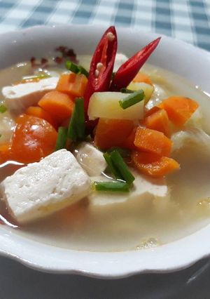 Foto resep Sayur sop tahu laziz 😋