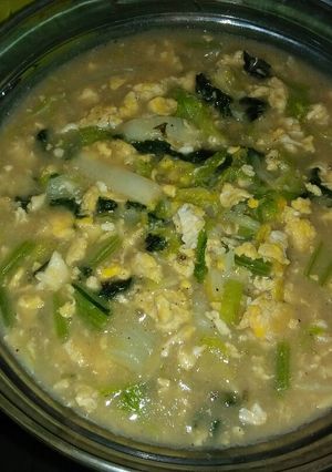 Foto resep Sayur sawi plus telur