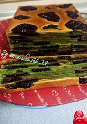 Foto resep Lapis legit prun with perisa pandan