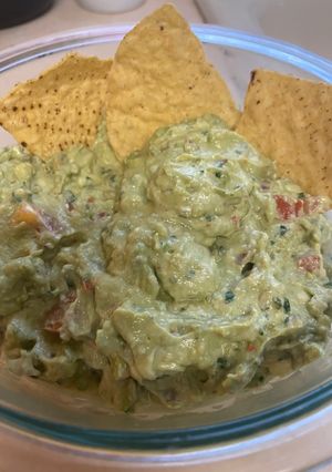 A picture of Creamy Game Day Guac.