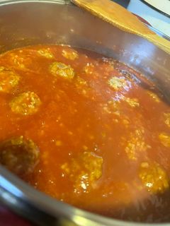 Édes paradicsomos húsgombóc recept fotója