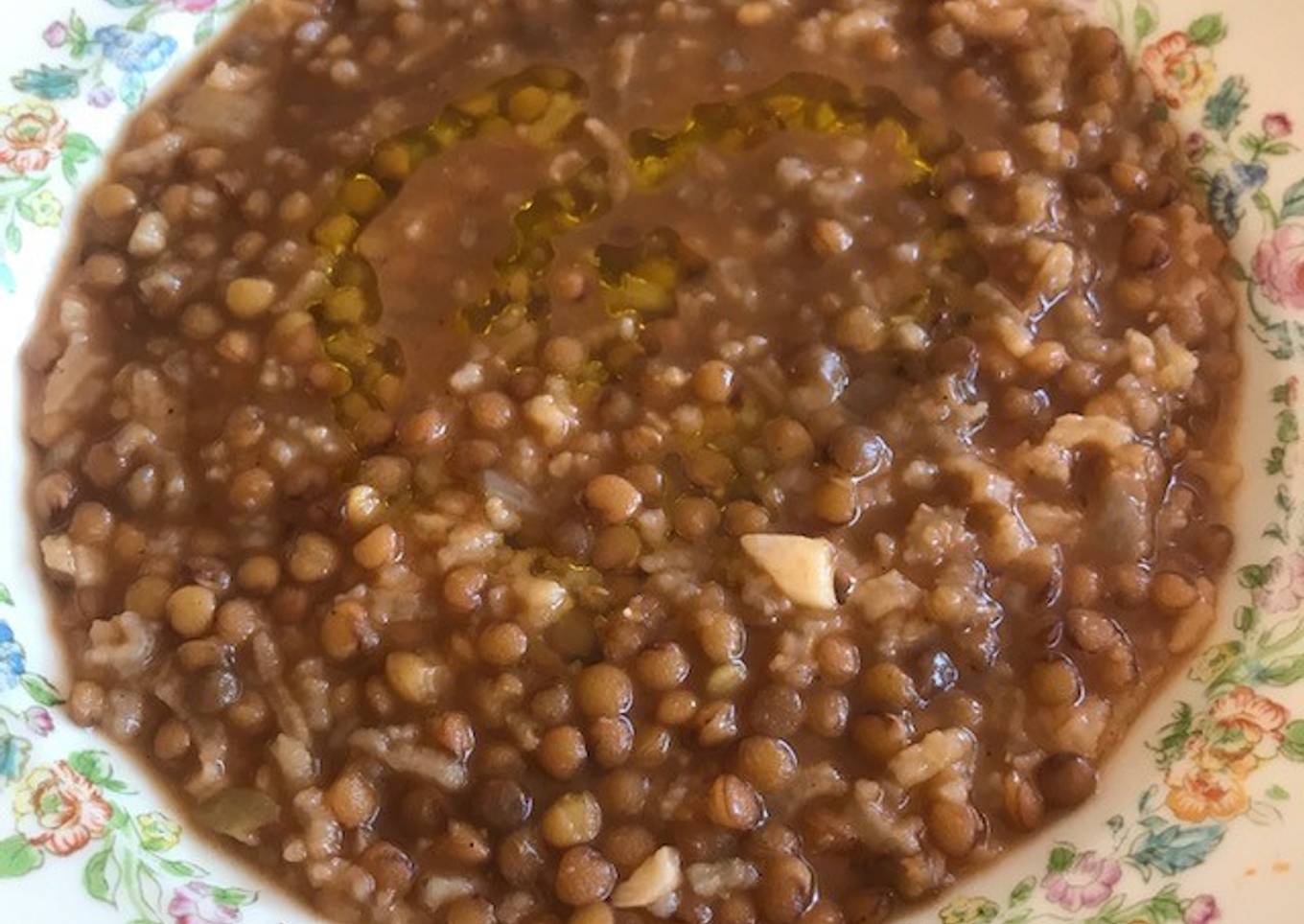 Lentejas turcas con arroz