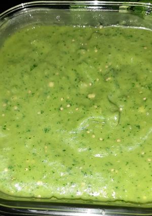 Una foto de Salsa verde tipo taquera