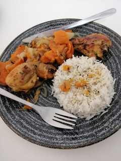 Una foto de Arroz con Muslos y Boniato | sin histamina