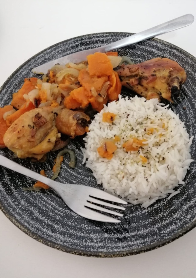 Una foto de Arroz con Muslos y Boniato | sin histamina