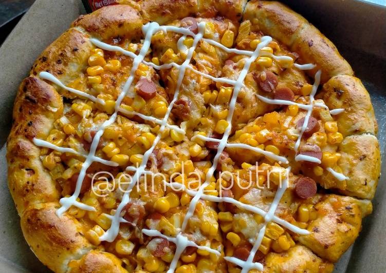 Resep PIZZA lengkap dengan tutorial melipat pinggiran pizza Anti Gagal