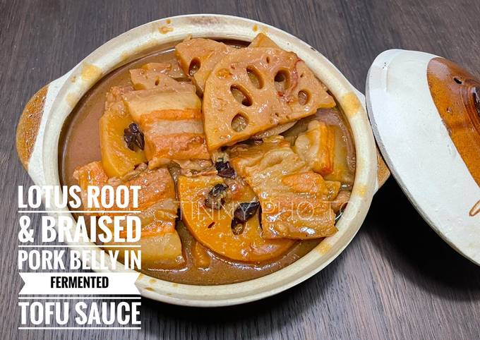 Resep Lotus Root And Braised Pork Belly In Fermented Tofu Sauce Oleh