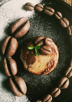 A picture of Cinnamon choco flavoured coffee pudding.