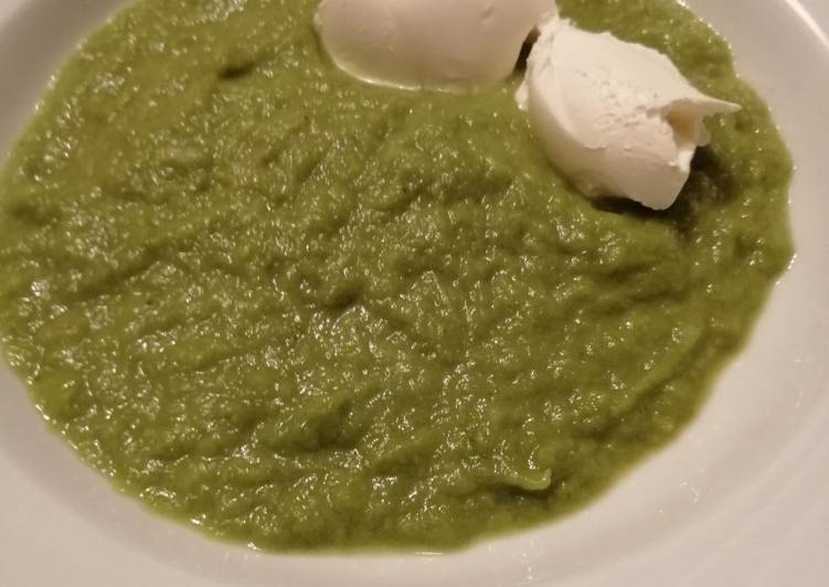 Crema di porri con formaggio fresco