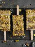 Banana Nutella Pistachio Popsicles
