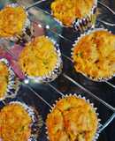 Eggless savoury muffins