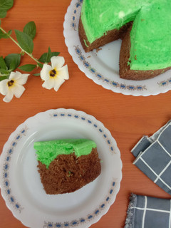 Foto resep Bolu kukus coklat pandan