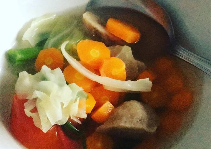 Resep Sayur Sop Bakso Oleh Ruri Rundayani Cookpad