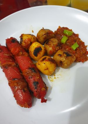 Foto resep Sosis pedas panggang teflon