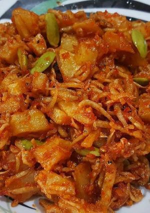 Foto resep Sambel teri pete kentang