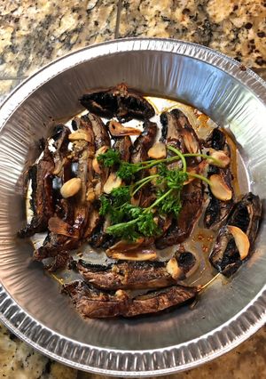 A picture of Baked Portobello Mushrooms.