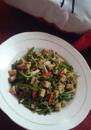 Foto resep Tumis Kacang panjang tempe
