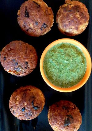 A picture of Cabbage Dal Vada.