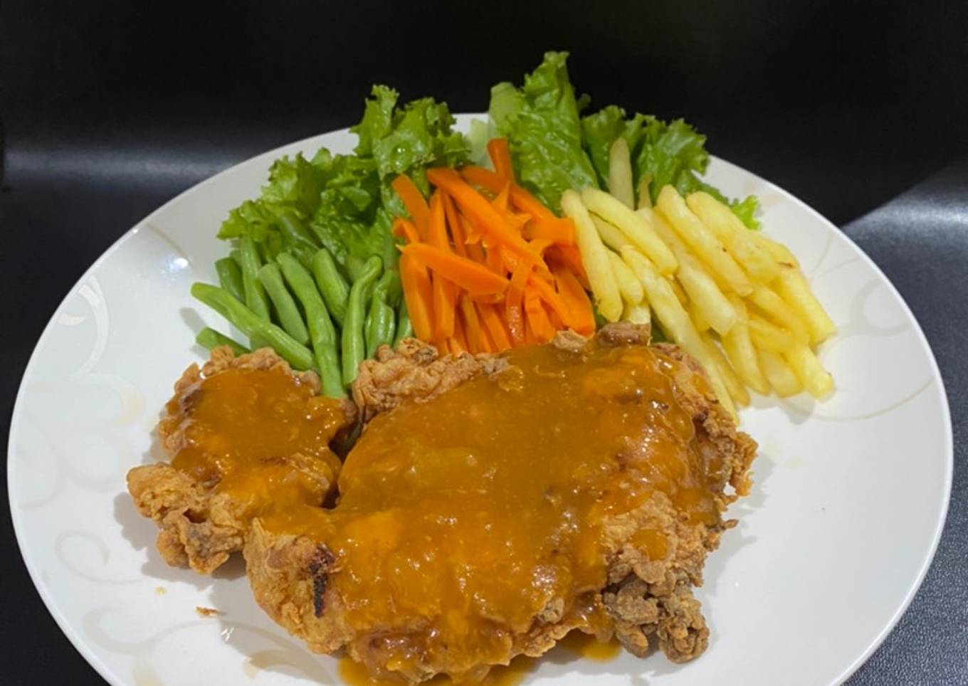 Bistik ayam krispi