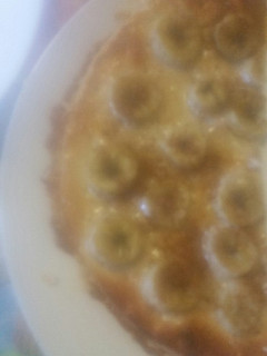 Una foto de Pizza de Banana con leche condensada y canela