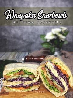 Gambar Wanpaku Sandwich mamaell: omelette and cheese