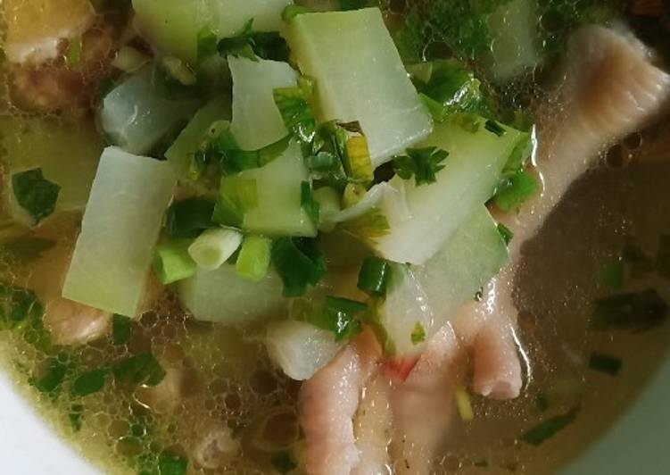Resep Sup Labu Siam &amp; Ayam Anti Gagal