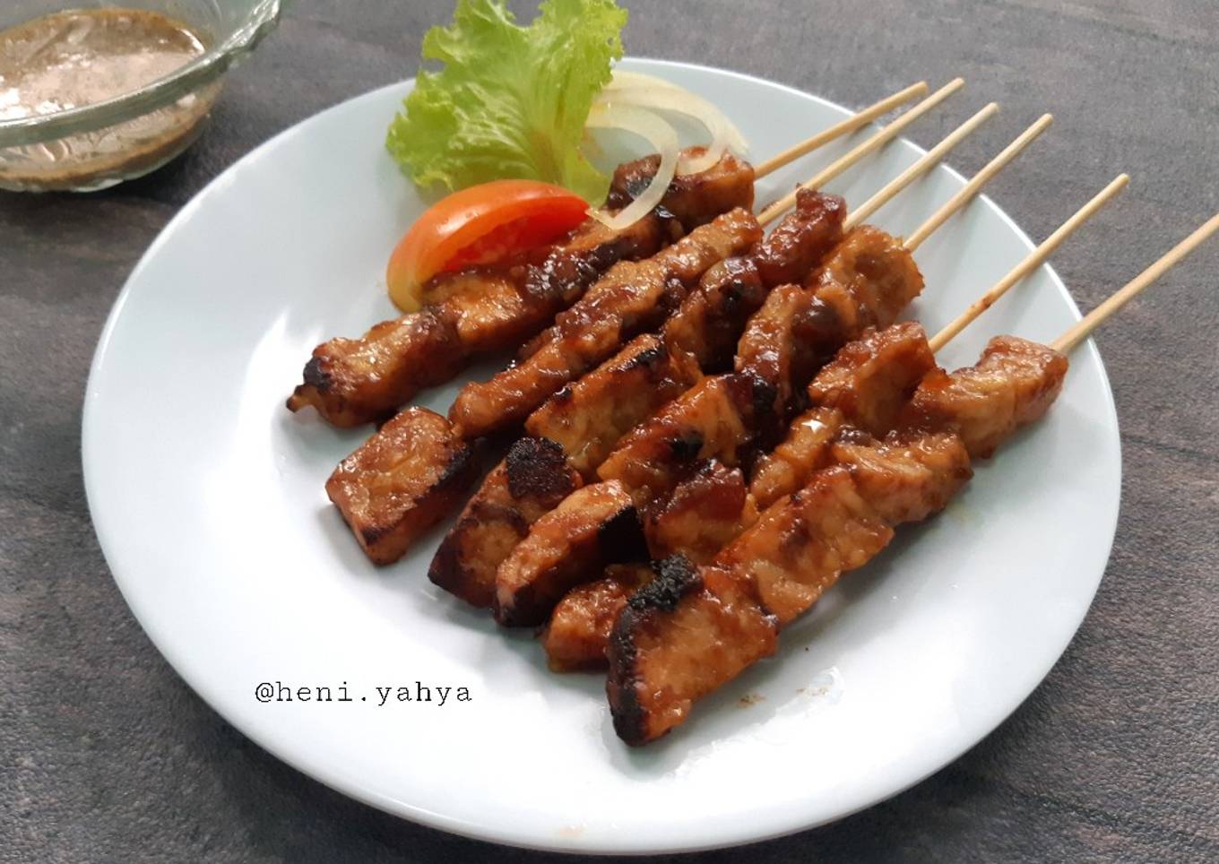 Sate Tempe Lada Hitam