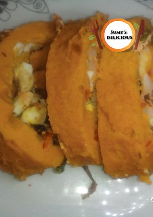 A picture of Moi moi rolls.