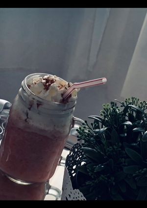 صورة لوصفة سموذي الفراولة اللذيذ 🍓