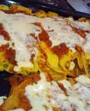 Canelones de pollo y zapallito