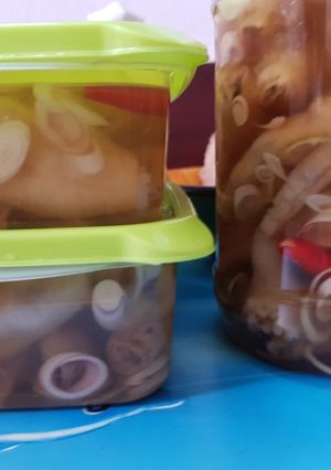 Hình của món Chân gà ngâm sả tắc.