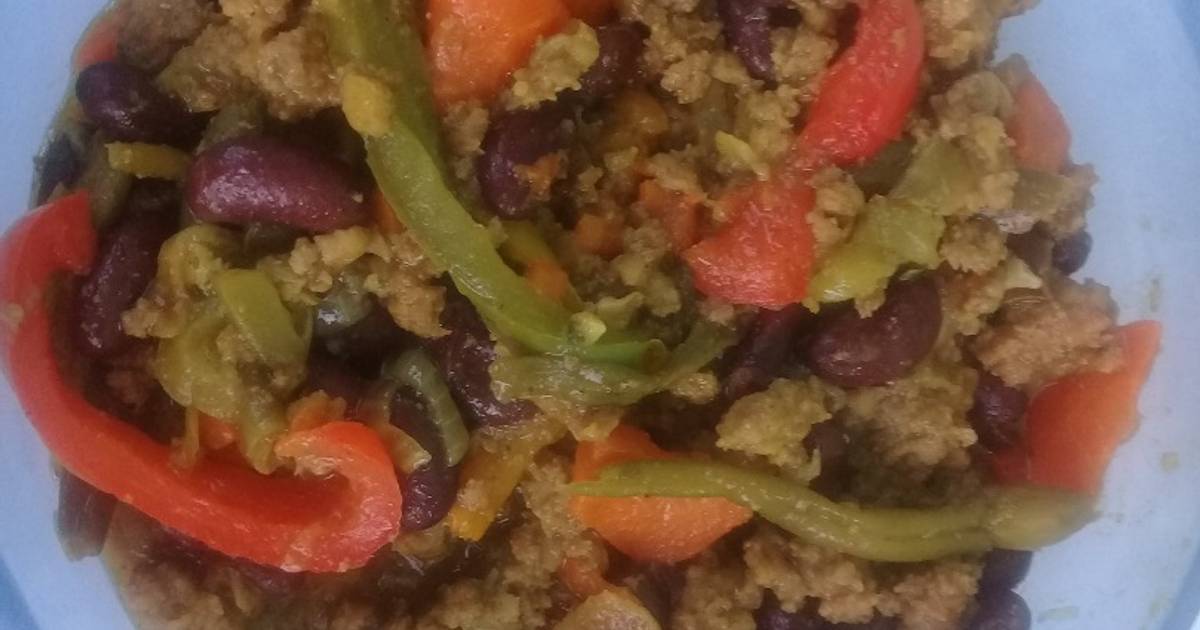 Mince with red kidney beans Recipe by virginia Cookpad