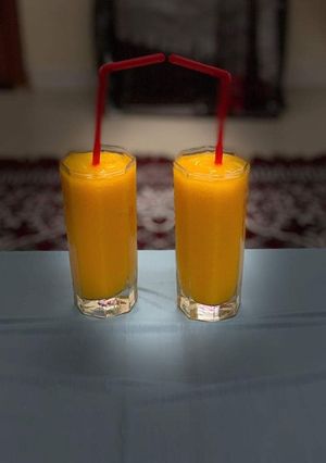 صورة لوصفة عصير سلاش بنكهة المانجا