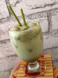 Matcha Latte with Sprite Lemon Lime