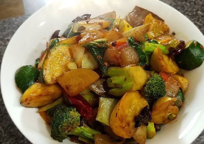 Recipe of Exotic Szuchuan veggies claypot麻辣蔬菜香锅 for Lunch Recipe