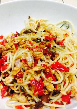 Foto resep Spaghetti with Tongkol (?)