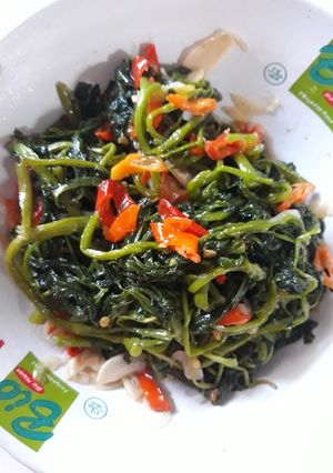 Foto resep Tumis selada air pedas