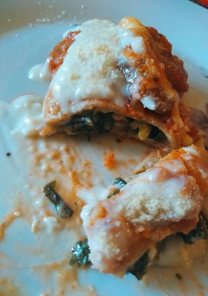Una foto de 🥬🍖Canelones 🥬🍖