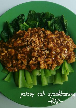 Foto resep Pakcoy cah ayam&bawang putih
